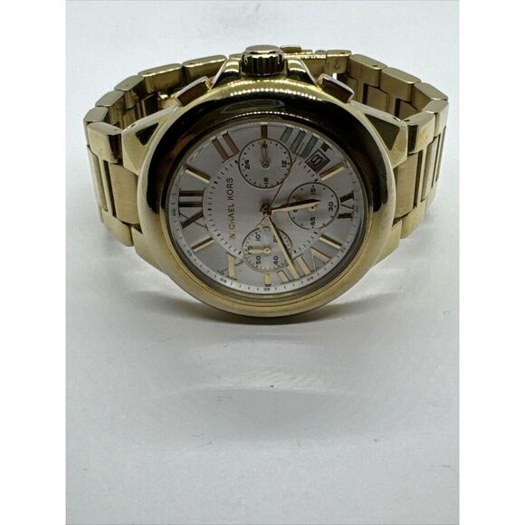 Michael Kors Camille MK5635 Womens Gold Stainless Steel Dial Quartz Watch JNA783 main image 5